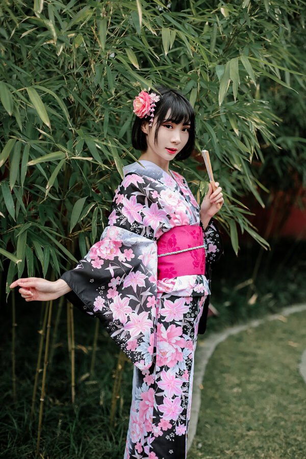 japanese Pink Modern kimono for Wedding