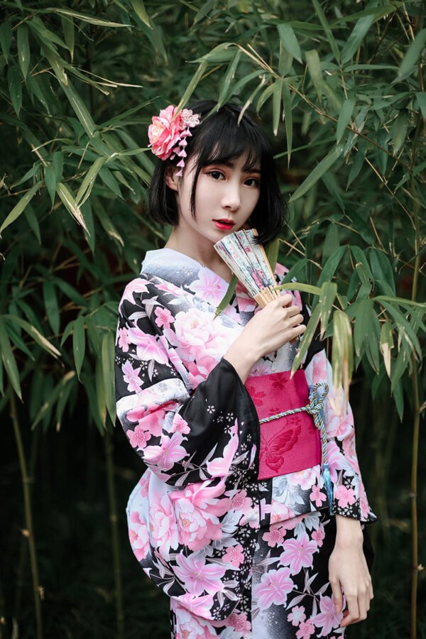 japanese Pink Modern kimono for Wedding