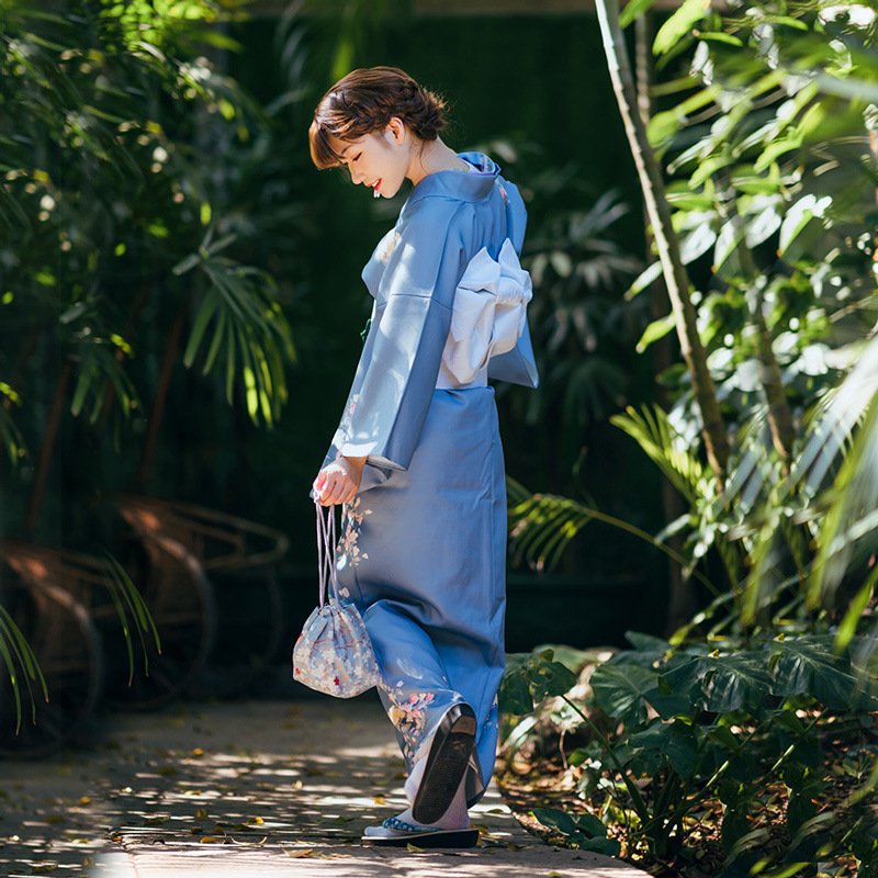 Japanese Women’s Blue Modern Kimono