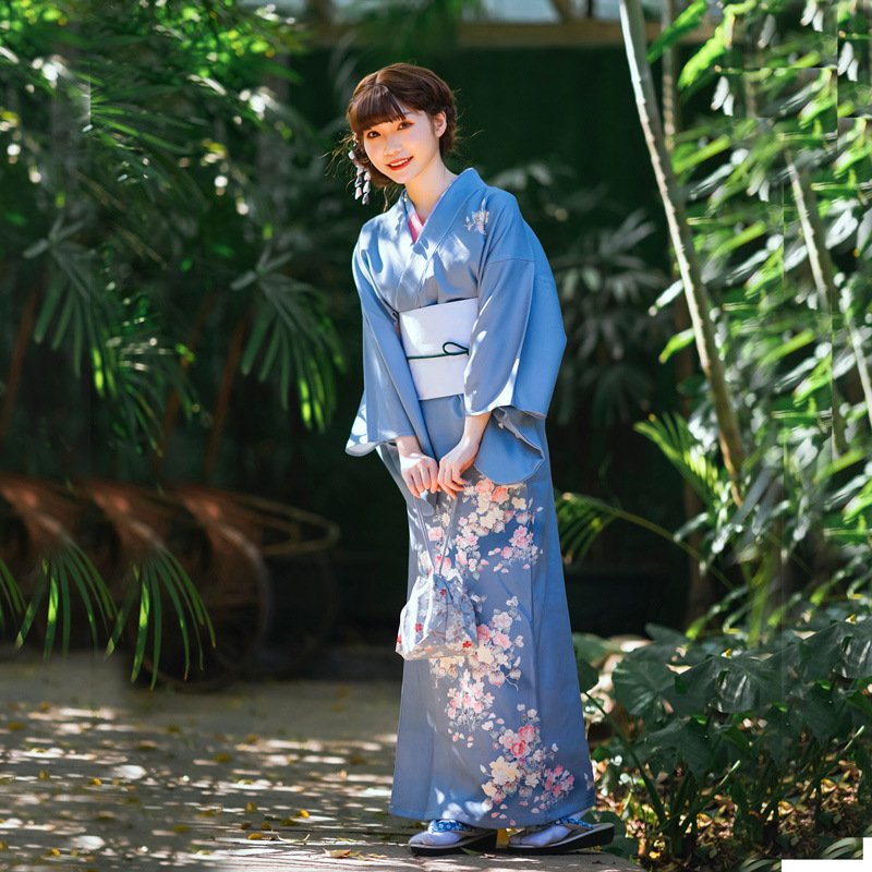 Japanese Women’s Blue Modern Kimono