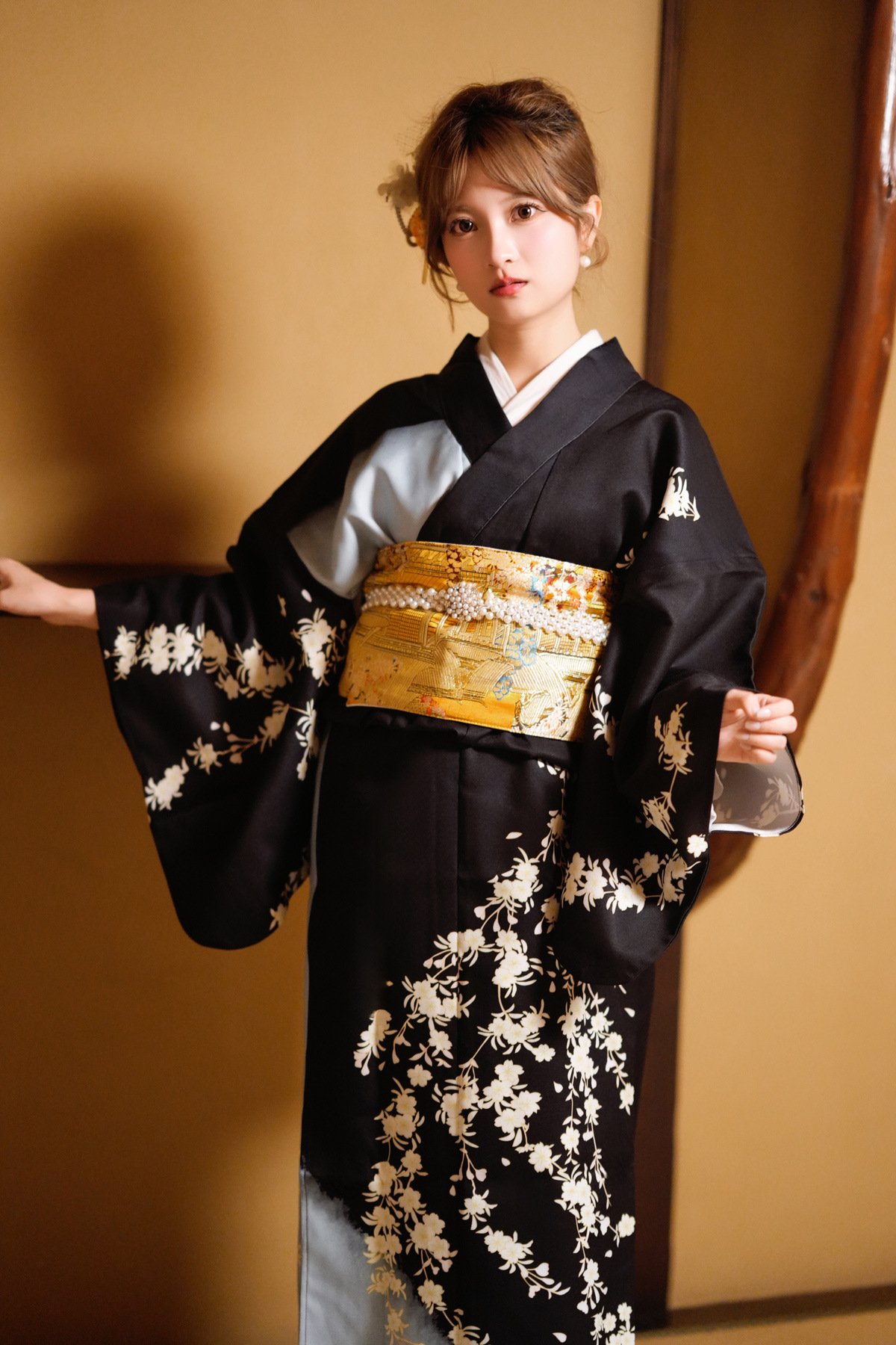 Women’s Traditional Black Tomesode Kimono