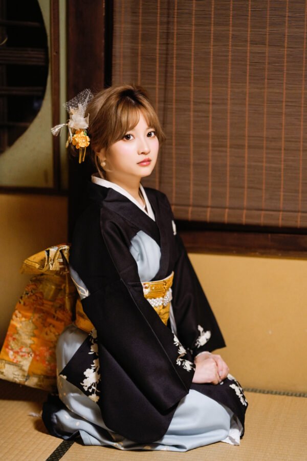 Women’s Traditional Black Tomesode Kimono