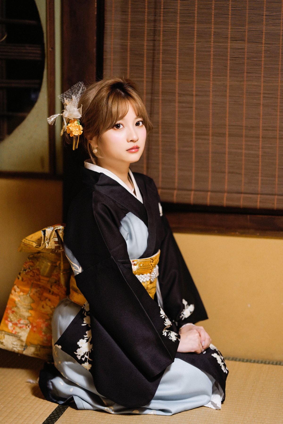 Women’s Traditional Black Tomesode Kimono