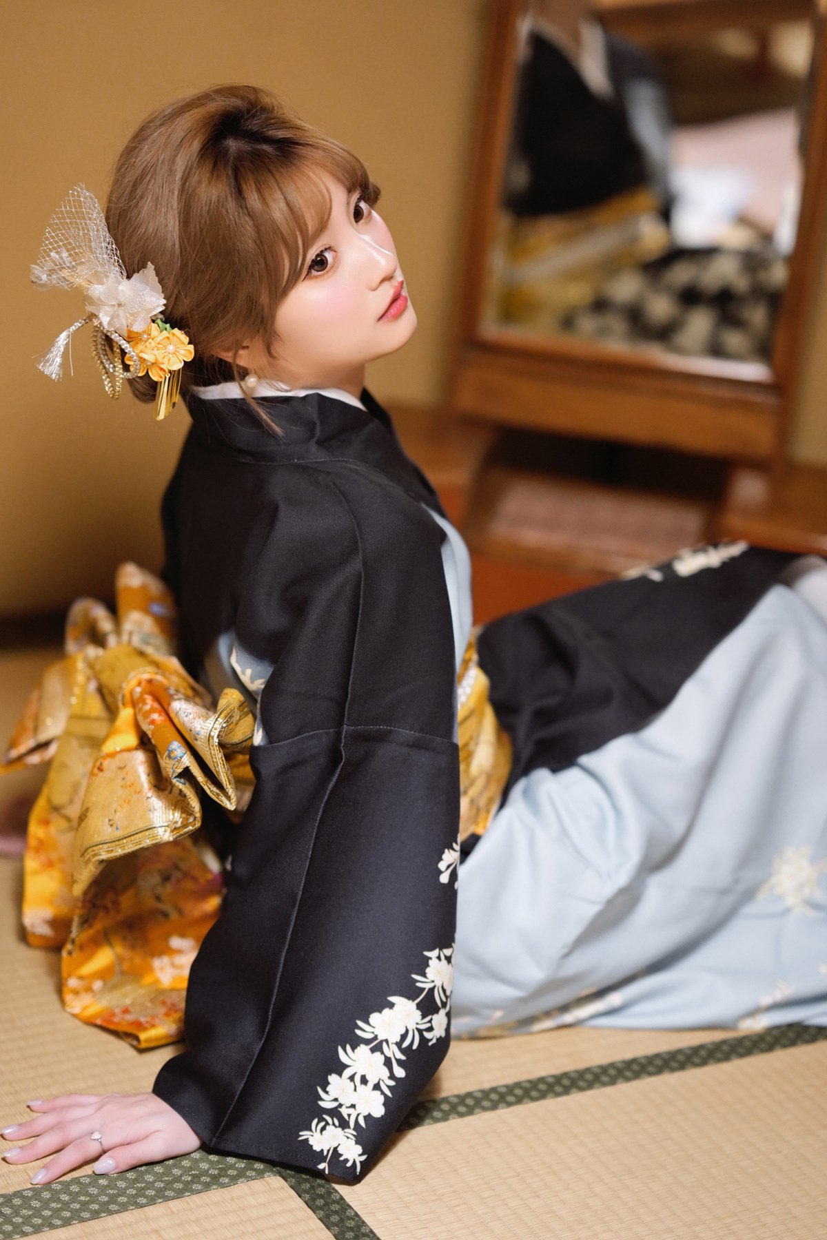 Women’s Traditional Black Tomesode Kimono