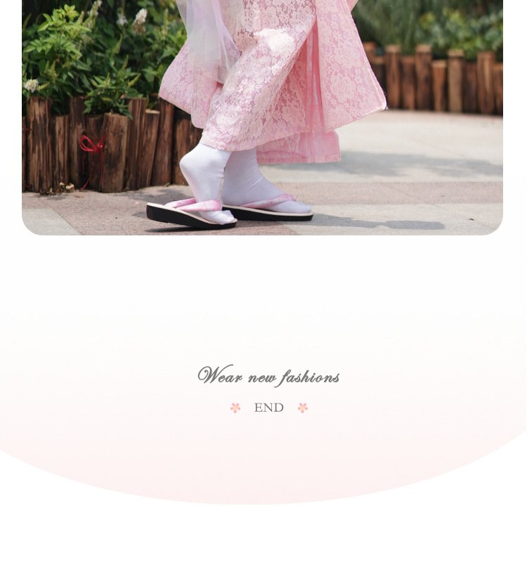 Women’s Modern Japanese Pink Lace Kimono Dress