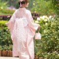 Pink Lace Kimono