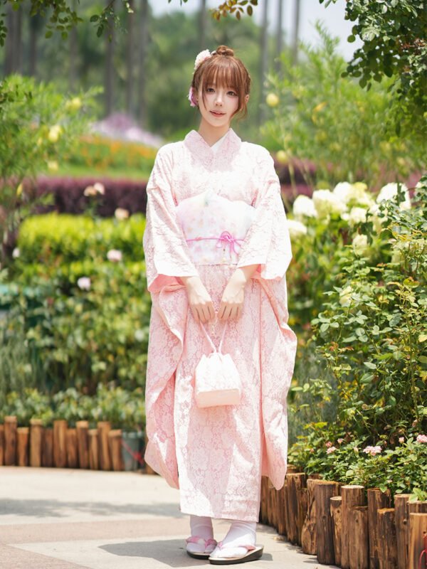 Pink Lace Kimono
