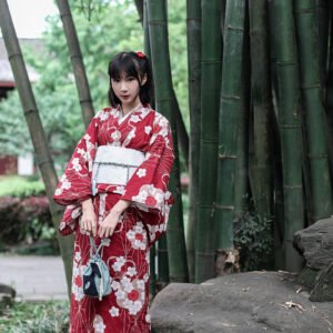 Red Japanese Kimono & Yukata