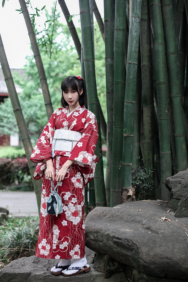 Red Japanese Kimono & Yukata