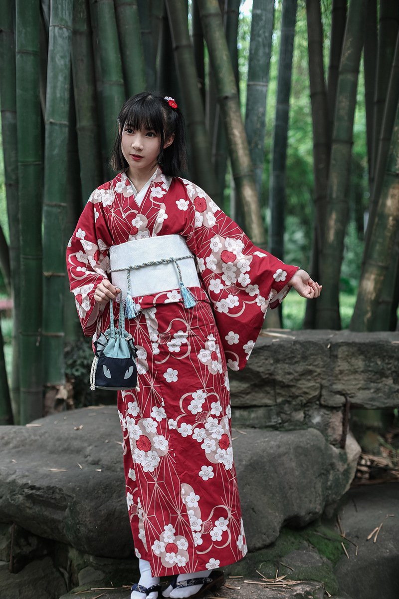 Red Japanese Kimono & Yukata
