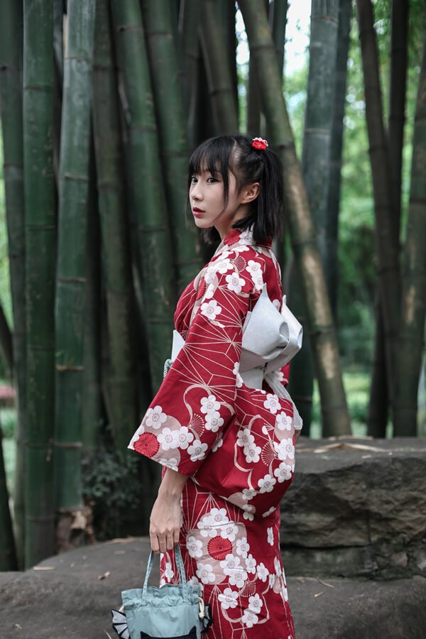 Red Japanese Kimono & Yukata