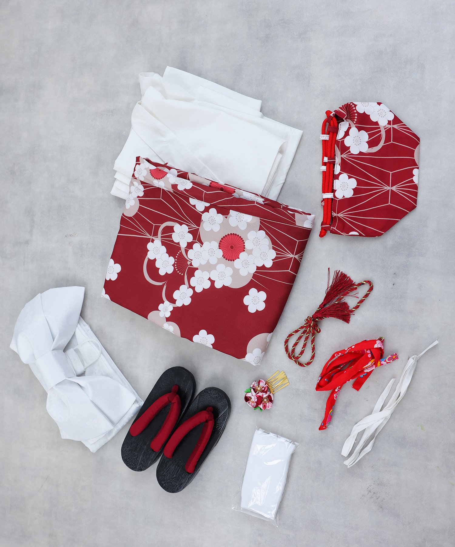 Red Japanese Kimono & Yukata