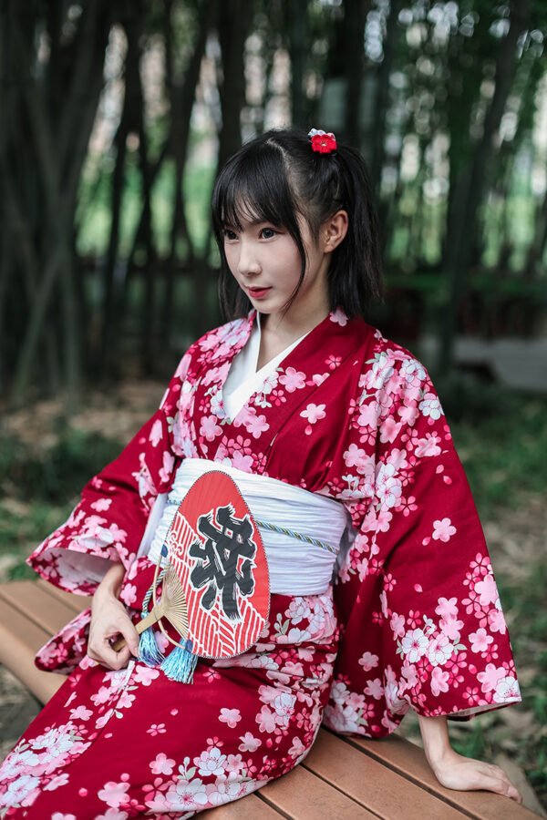 women-casual-red-cherry-kimono-product-photo-1 Women’s Casual Red Cherry kimono