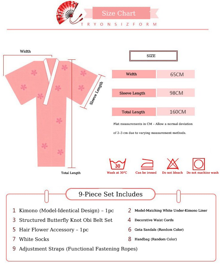 Pink color Japanese Adult Geisha Costume