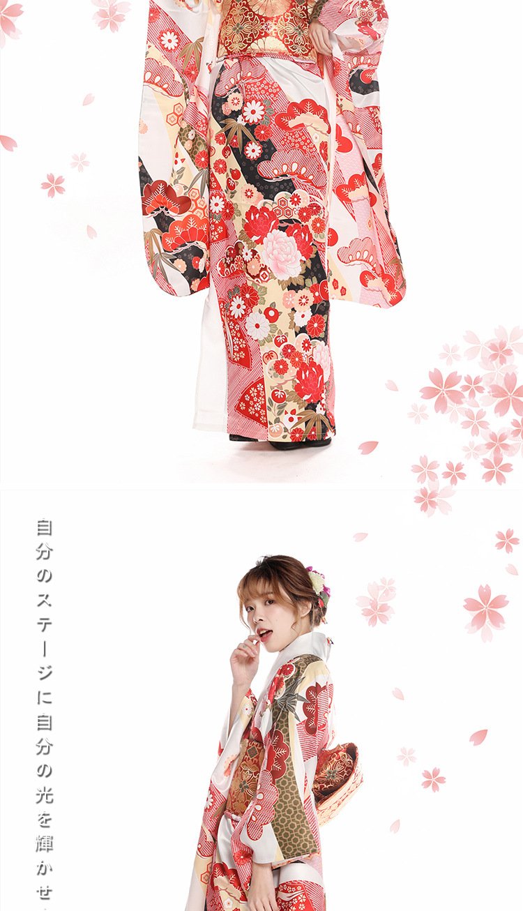 Pink color Japanese Adult Geisha Costume