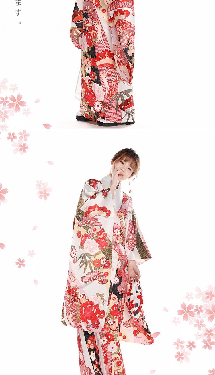 Pink color Japanese Adult Geisha Costume
