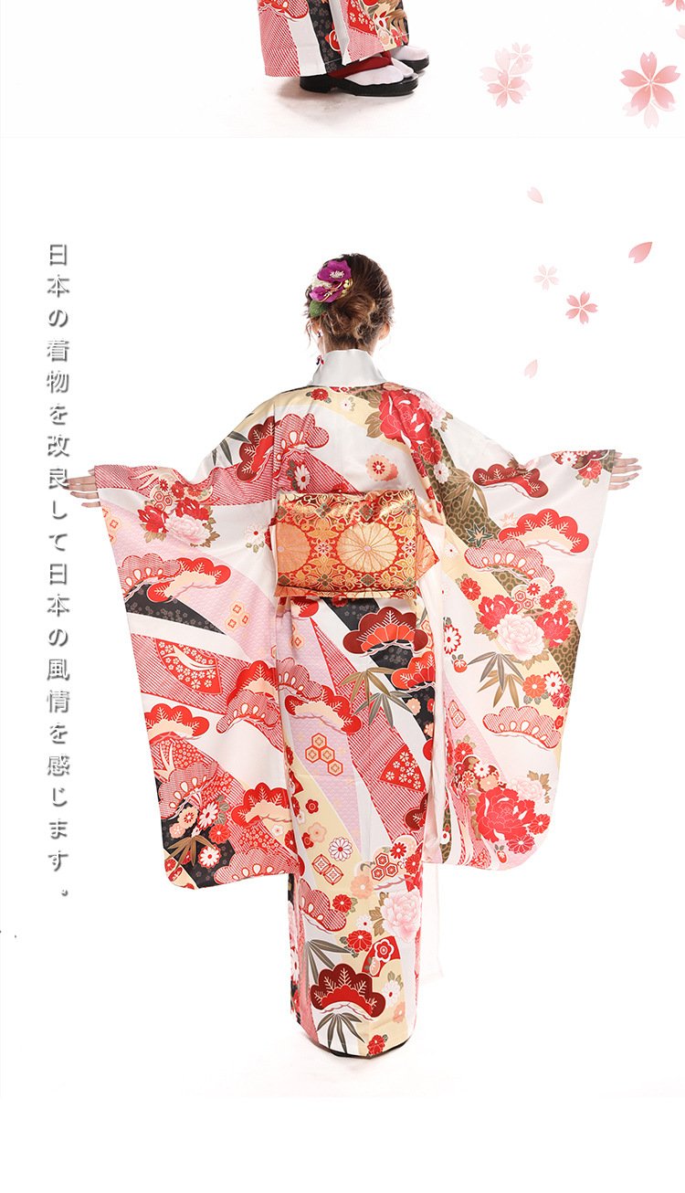 Pink color Japanese Adult Geisha Costume