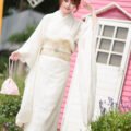 Women’s white Modern ceremonial kimono dress