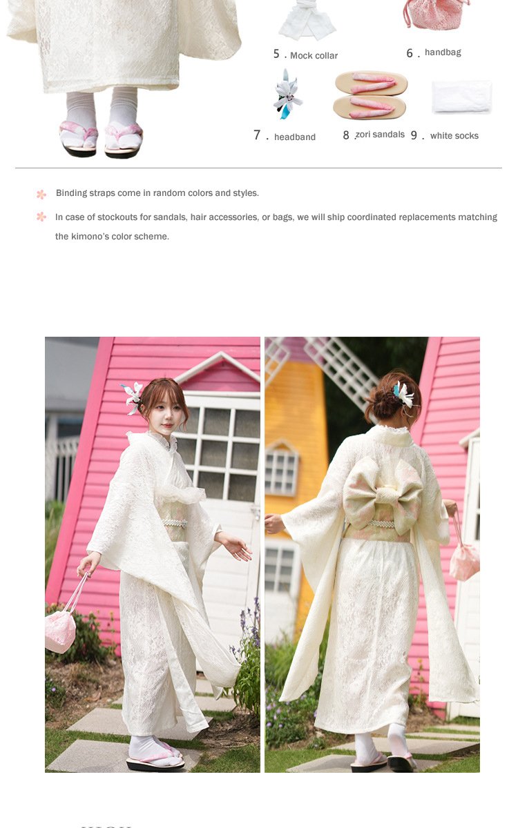 Japanese-Inspired Modern White Lace Kimono