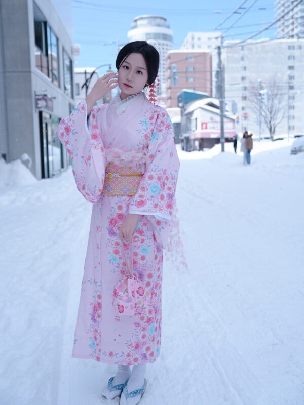Japanese Kawaii Pink Kimono Dress
