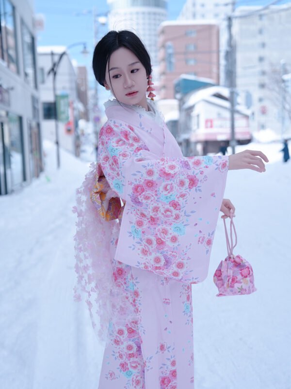 Japanese Kawaii Pink Kimono Dress