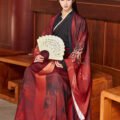 Black & Red Couple Wuxia Hanfu Set