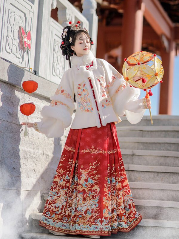 Women's Ming Dynasty Style Winter Hanfu Set