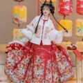 Women's Ming Dynasty Style Winter Hanfu Set