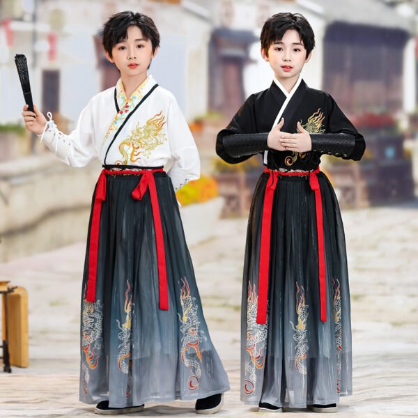 Unisex Kids Traditional Wuxia Hanfu