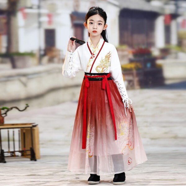 Unisex Kids Traditional Wuxia Hanfu