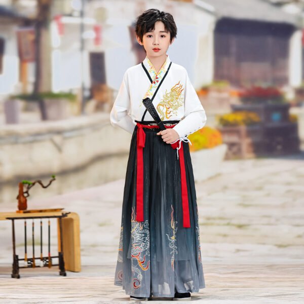Unisex Kids Traditional Wuxia Hanfu