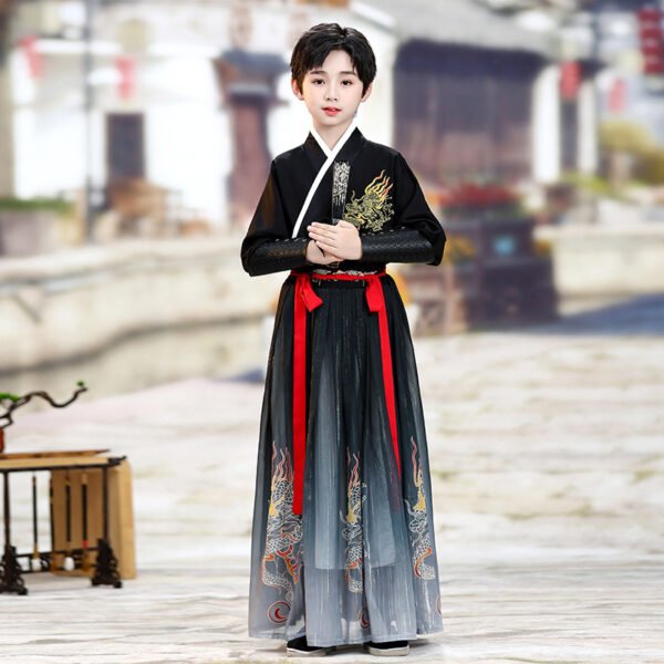 Unisex Kids Traditional Wuxia Hanfu