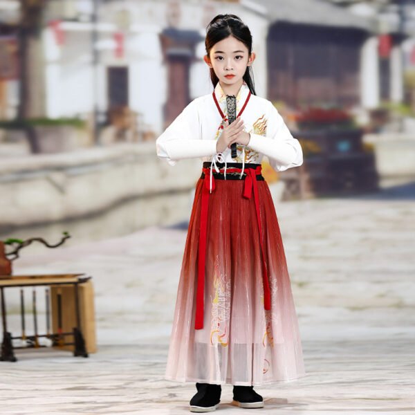 Unisex Kids Traditional Wuxia Hanfu