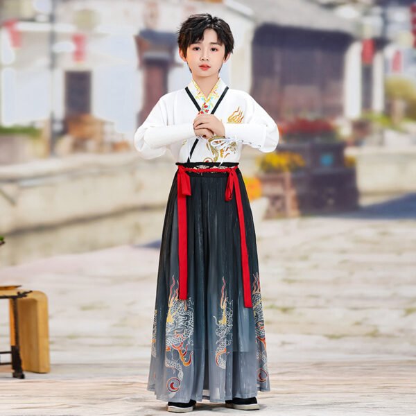 Unisex Kids Traditional Wuxia Hanfu