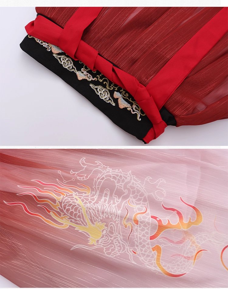 Unisex Kids Traditional Wuxia Hanfu