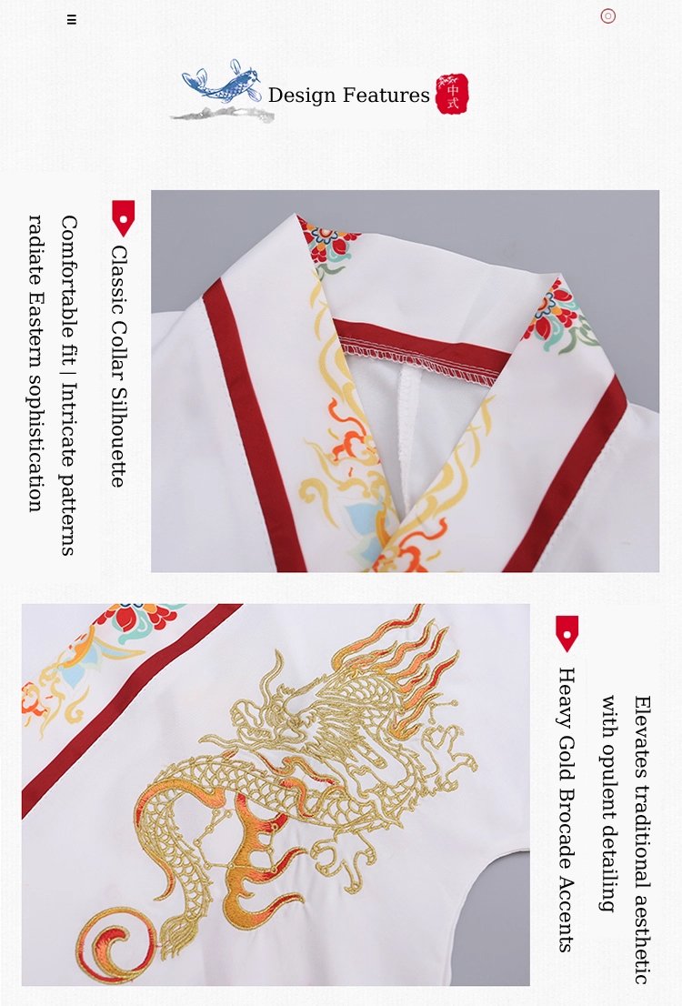 Unisex Kids Traditional Wuxia Hanfu