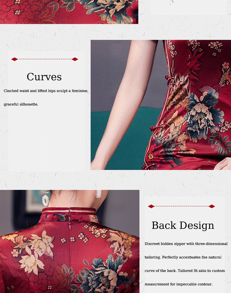 chinese traditional dress & chinese Wedding qipao dress blue/green colors