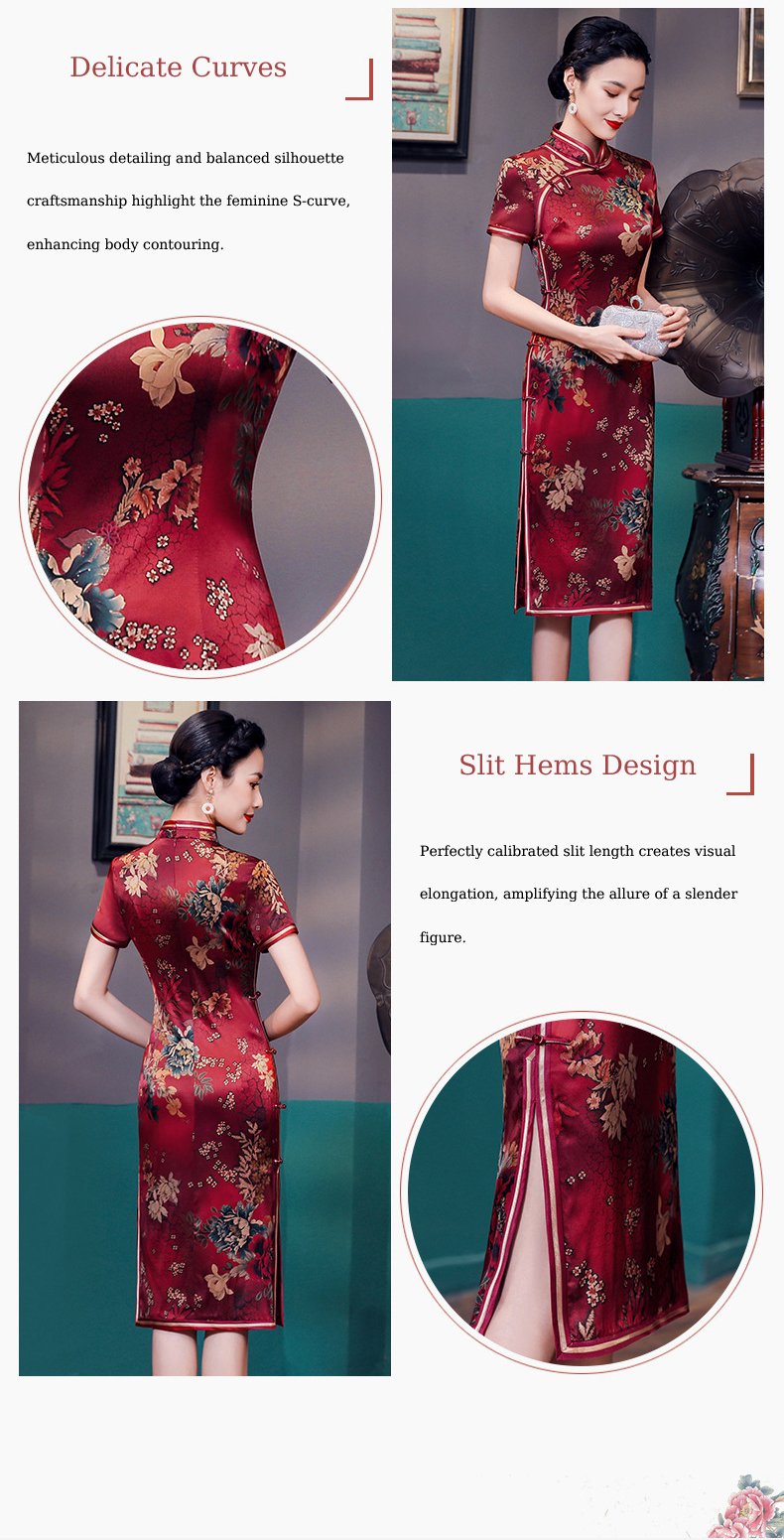 chinese traditional dress & chinese Wedding qipao dress blue/green colors