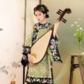 Womens Jin Dynasty Yellow Floral Print Ruqun Set
