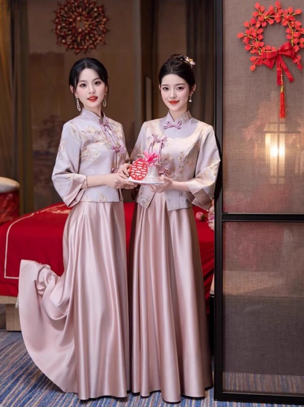 new-pink-chinese-bridesmaid-dresses-main-photo1 Modern Bridesmaid Dresses