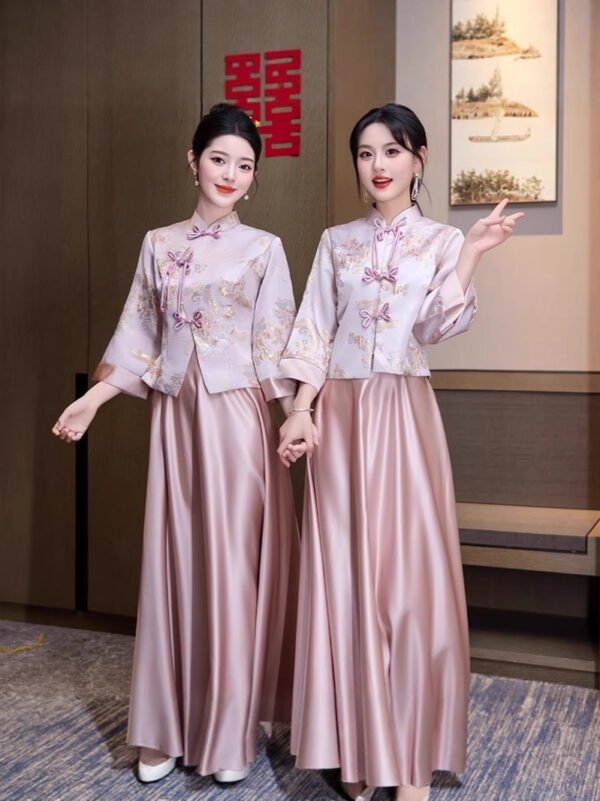 new-pink-chinese-bridesmaid-dresses-main-photo2 Modern Bridesmaid Dresses