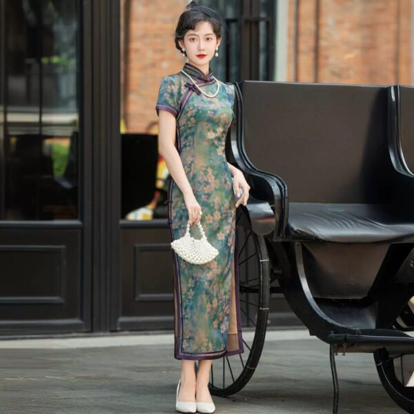 Short/Mid Sleeve Retro Chinese QIpao Dress