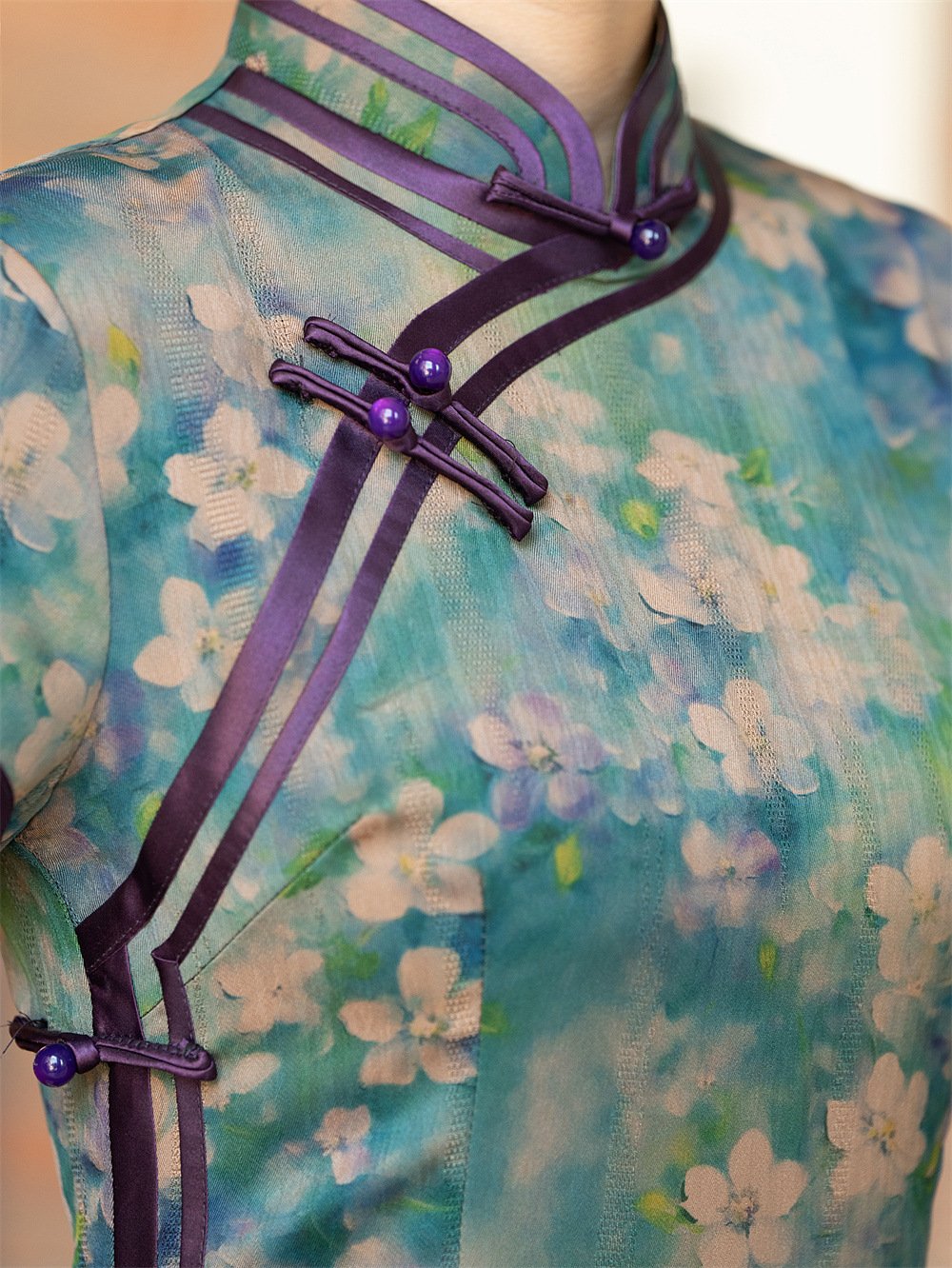 2025 Women Short/Mid Sleeve Retro Chinese QIpao Dress