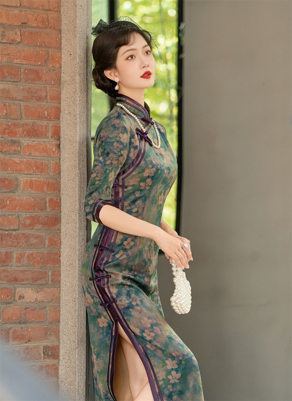 2025 Women Short/Mid Sleeve Retro Chinese QIpao Dress